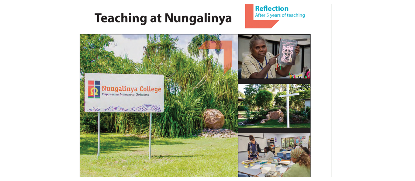 Teaching at Nungalinya